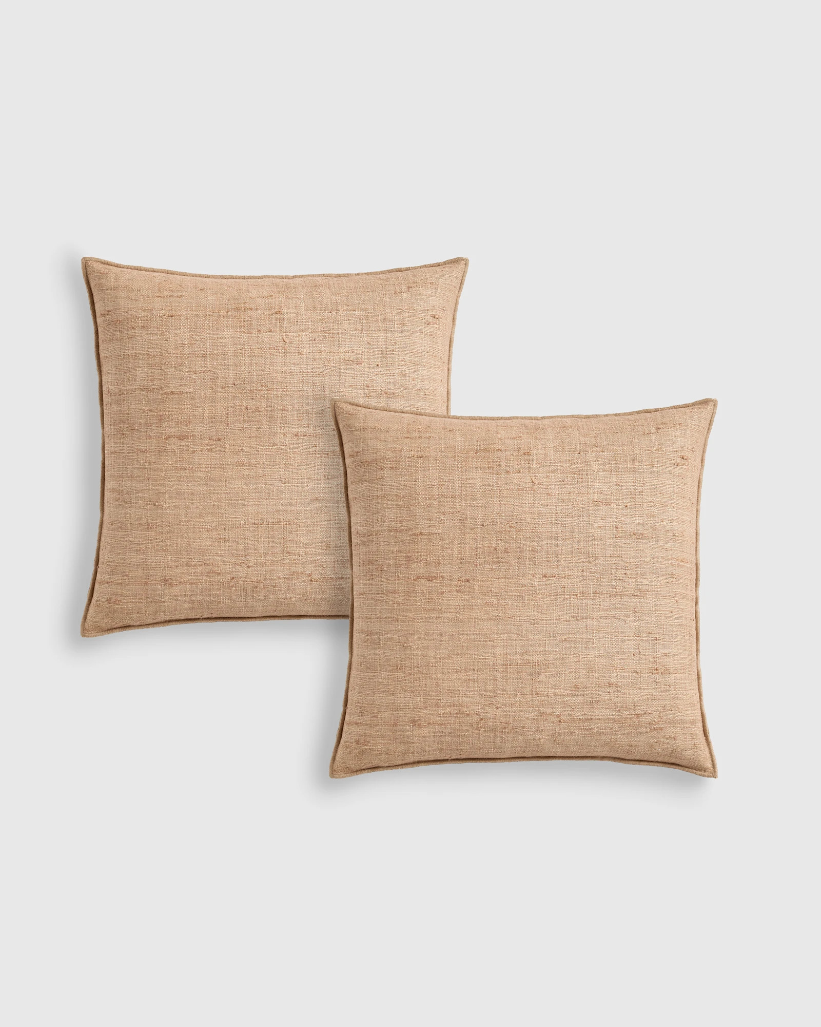 Quince | Raw Silk Textured Pillow Cover in Ivory, Size 20x20 | Quince
