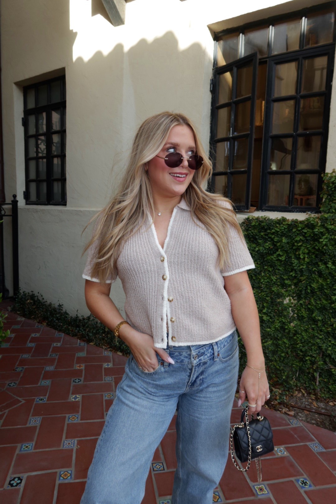 Abercrombie button down top 🤍 wearing a small 

#LTKFindsUnder100 #LTKFindsUnder50 #LTKStyleTip