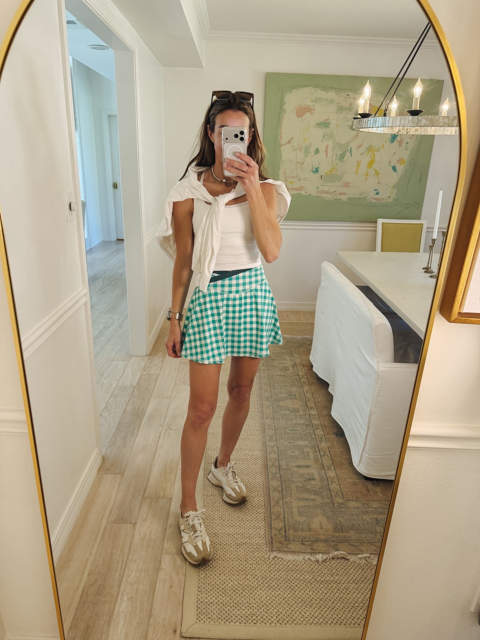 New Target activewear, green gingham tennis / golf skirt perfect for the masters   

#LTKootd #LTKActive #LTKmomlife