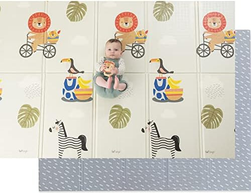 Taf Toys Extra Large Cushioned Folded Baby Foam Play Mat, Thick Reversible Foam Baby Mat. Perfect... | Amazon (US)