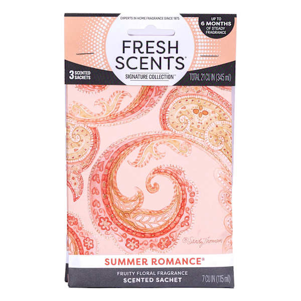 3-Pack Summer Romance Scented Sachets, Paper, sold by At Home | At Home