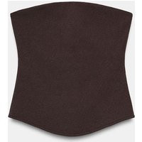 Zara - Bandeau Top - Women - Chocolate - Women | Zara US