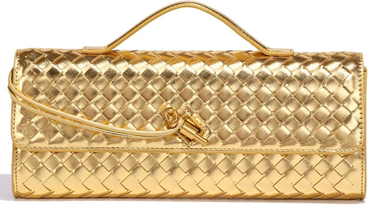 NEWBELLA Handwoven Women's Clutch Purse, Crossbody Bag with Adjustable Strap for Evening & Casual... | Amazon (US)