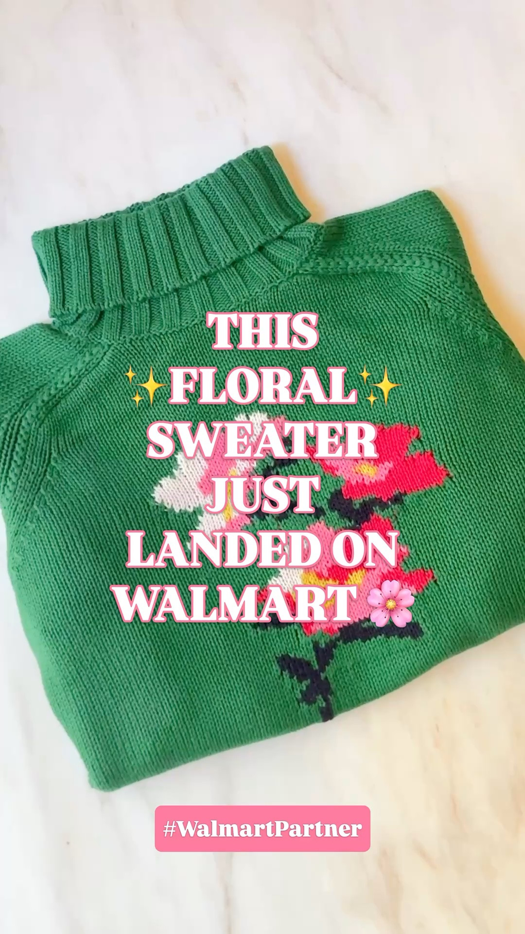 #WalmartPartner #WalmartStyle @Walmart 

We are absolutely taking pink and green into fall, and Walmart is backing me up. 🌸 This new Free Assembly floral sweater is for everyone who loves preppy fall outfits and has no intention of abandoning color when the temperature drops.

The pink, red and ivory flowers against that rich green knit are such a pretty combination. Add the chunky ribbed turtleneck, exaggerated cuffs and slightly cropped length, and you have a fall sweater with plenty of personality.

It’s a 60% cotton blend with a regular fit, long raglan sleeves and machine-washable care. The floral design is knitted right into the sweater, giving it that beautiful intarsia detail.

Wear it with dark denim and ballet flats for an easy fall outfit, a plaid skirt for classic preppy style or tailored pants for teacher outfits and casual workdays. I’d keep this pink-and-green combination in rotation right through the holidays.

The next wave of Walmart new arrivals is starting to land from Free Assembly, Scoop, Scenario and more. I’ve linked this sweater and my latest finds below. Follow along here on my LTK because I’ll be sharing more fall dresses, sweaters, jackets and workwear as they come live. If you love a colorful fall fashion haul, stay tuned.

Walmart fall outfits, Walmart new arrivals women, Walmart fashion finds, Free Assembly floral sweater, green floral sweater women, pink and green sweater, floral intarsia sweater, cotton blend turtleneck, cropped sweater women, preppy fall outfits, colorful fall sweaters, fall fashion hauls, Walmart fall dresses, teacher outfits fall, fall work outfits women, affordable fall fashion, Scoop new arrivals, Scenario clothing women

#LTKStyleTip #WalmartFinds #FreeAssembly #PreppyStyle #FallOutfits #FallSweaters

#LTKSeasonal #LTKWorkwear #LTKootd