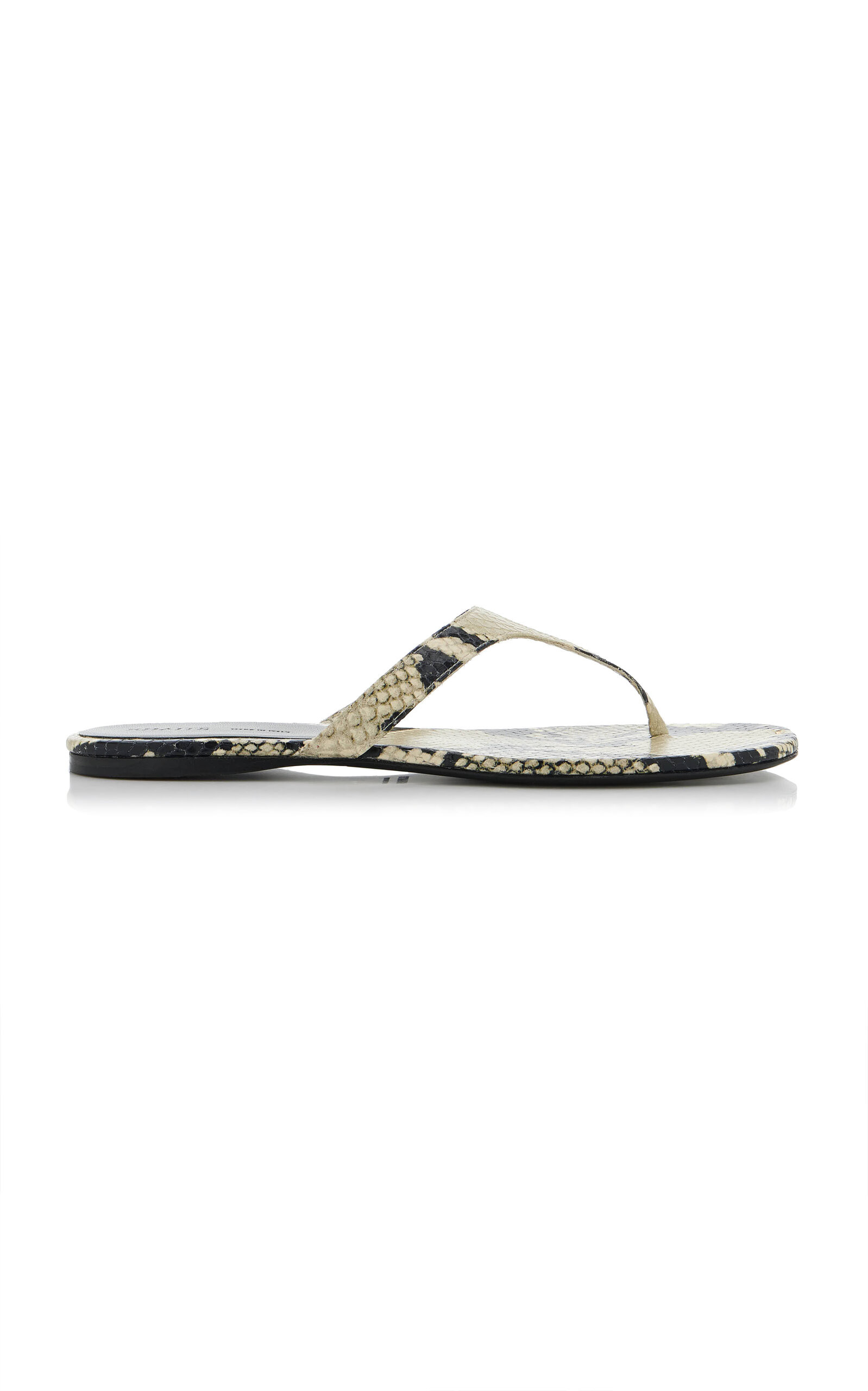 Archer Python-Embossed Leather Sandals | Moda Operandi (Global)