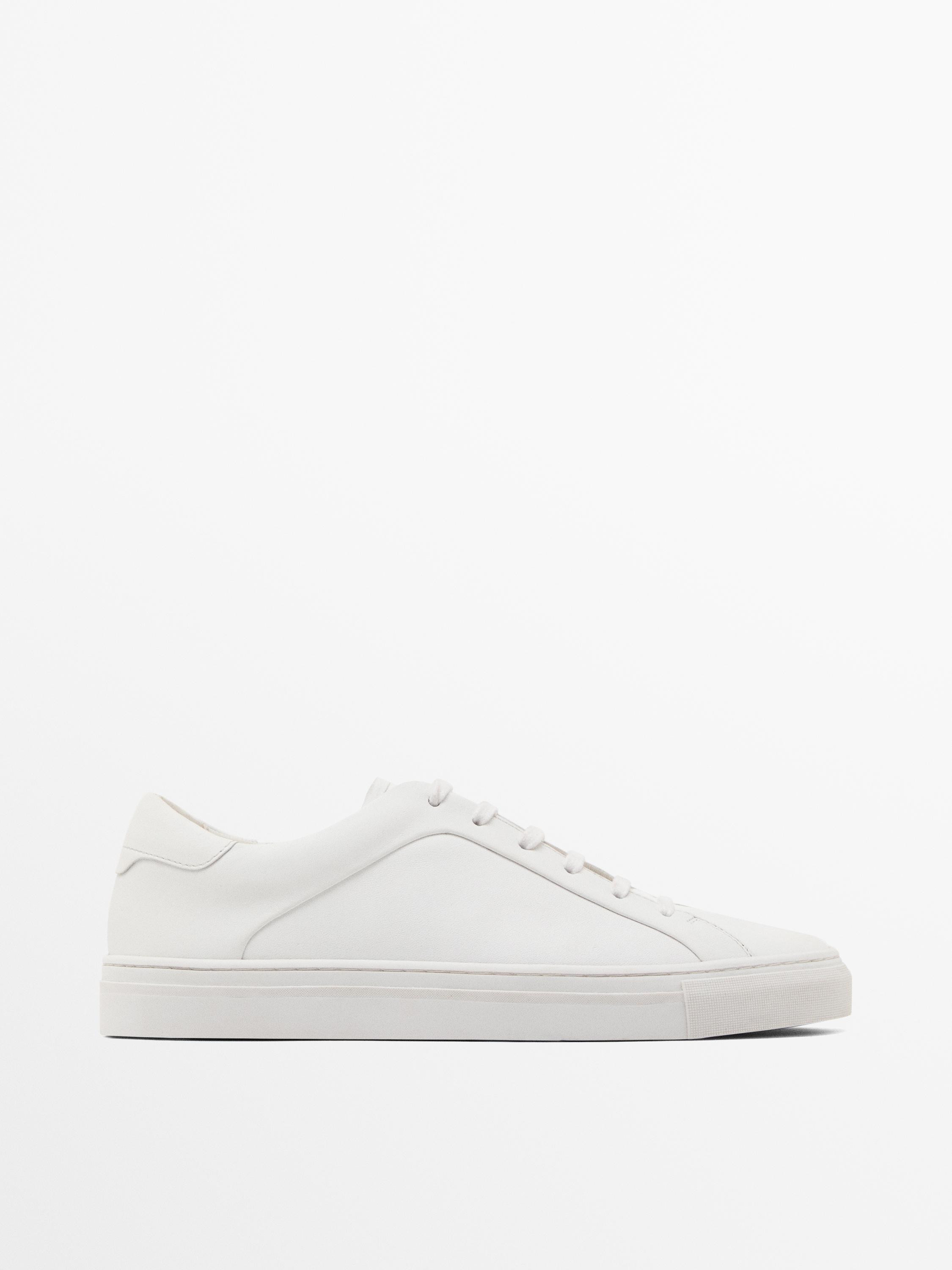Split suede trainers | Massimo Dutti US
