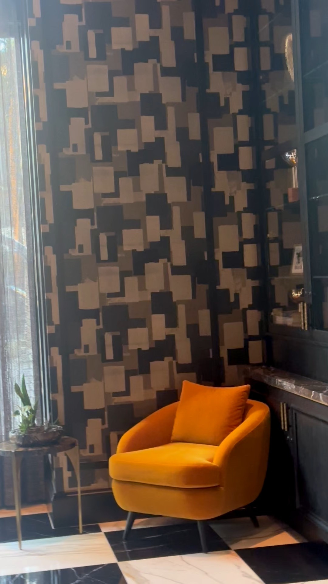 A corner designed to slow you down. Soft sheers, sculptural seating, and a touch of geometry.
#accentchair #cozycorners #sheerdrapes #wallpaperlove #homestyle

#LTKHome #LTKdayinmylife