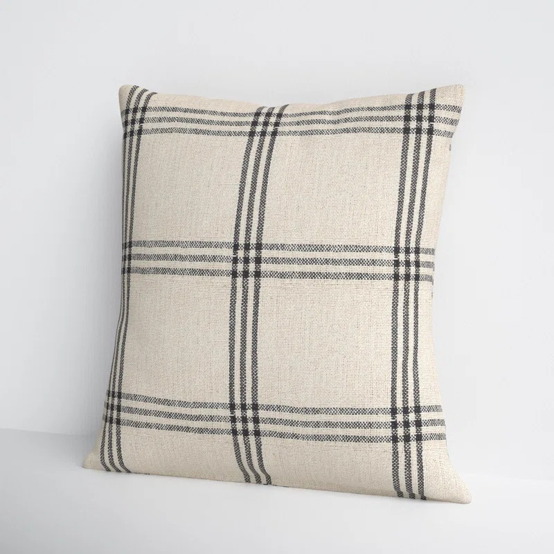 Caria Embroidered Cotton Reversible Throw Pillow | Wayfair North America