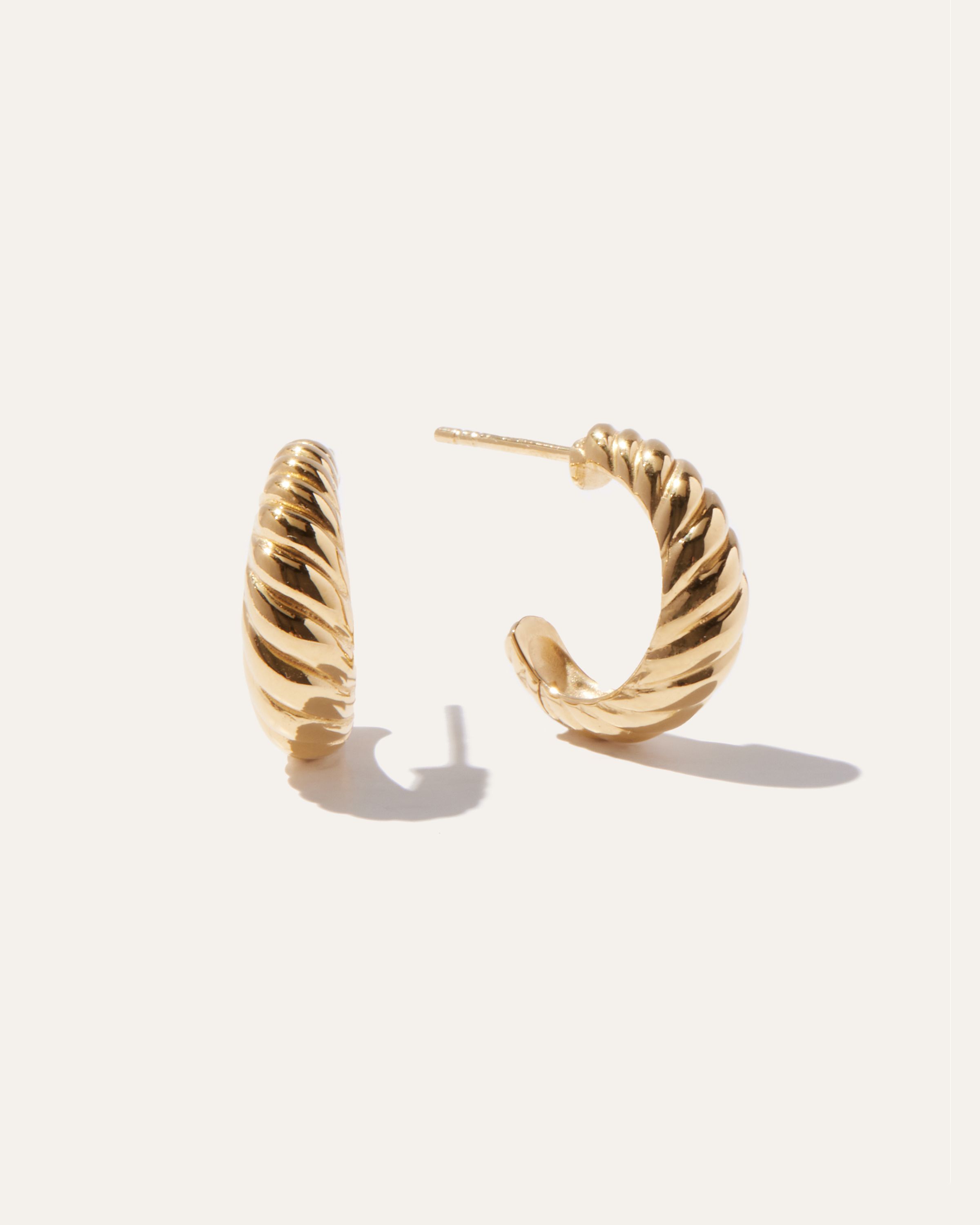 Croissant Hoop Earrings | Quince | Quince