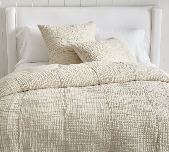 Cloud Cotton/Linen Duvet Cover | Pottery Barn (US)