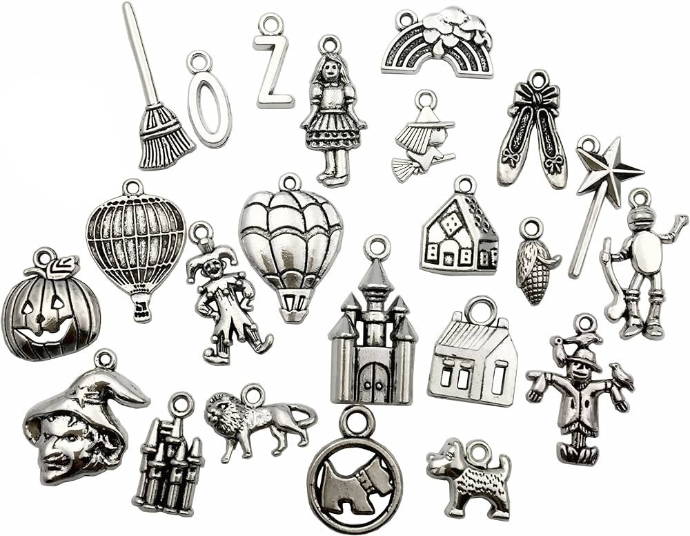 The Wizard of Oz Charms-100g (About 70-75pcs) Craft Supplies Mixed Pendants Beads Charms Pendants... | Amazon (US)