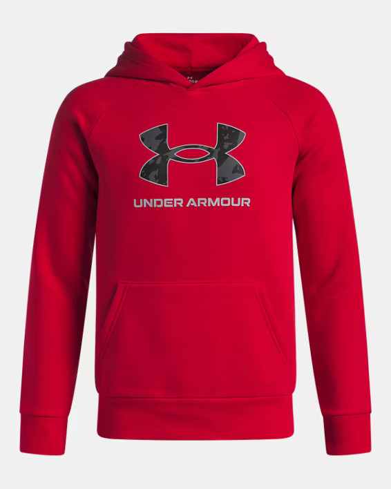 UA Rival Fleece Big Logo Print Fill Boys' Hoodie | Under Armour | Under Armour (US)