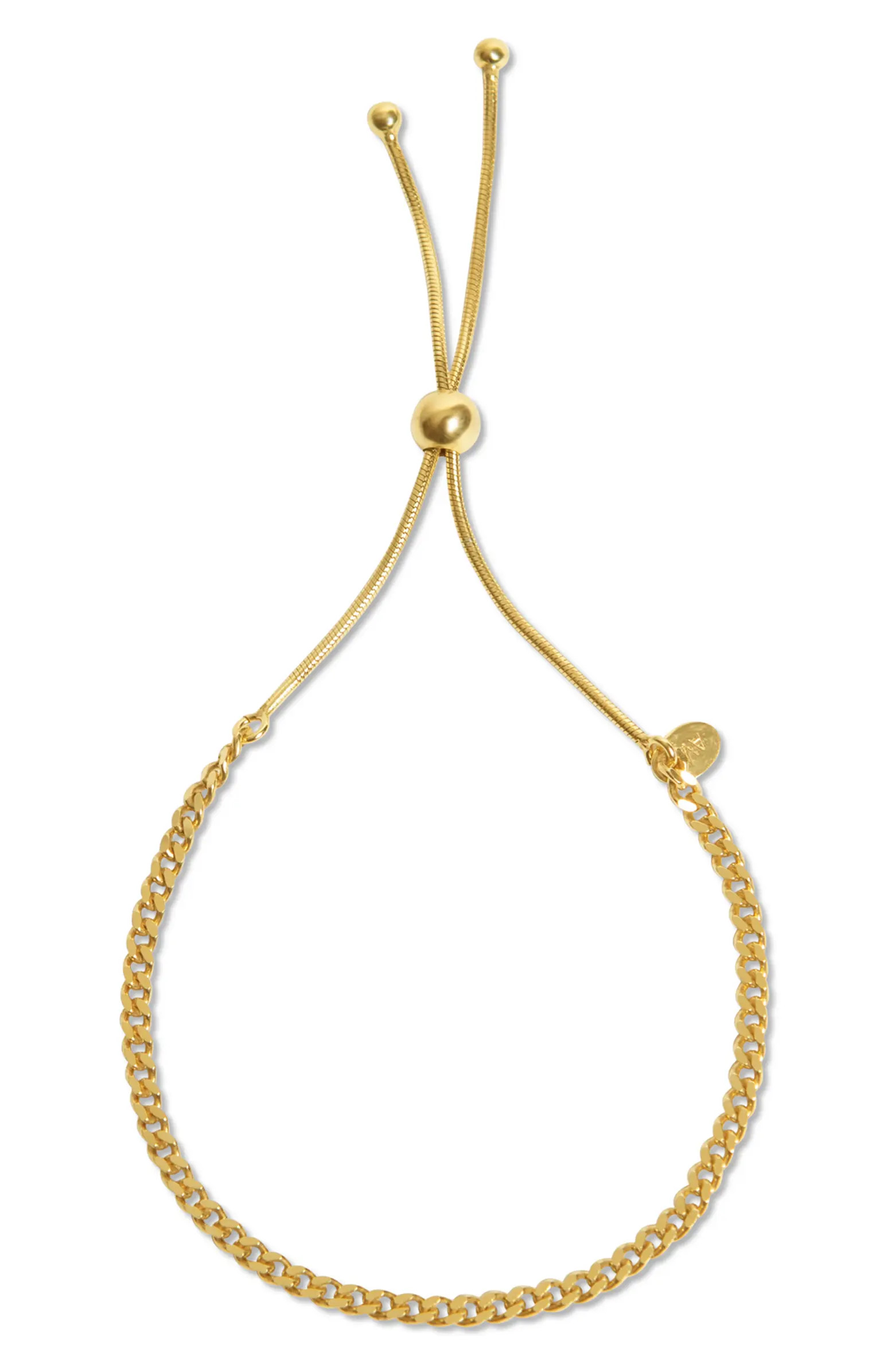 Argento Vivo Sterling Silver Curb Chain Adjustable Slide Bracelet | Nordstrom | Nordstrom