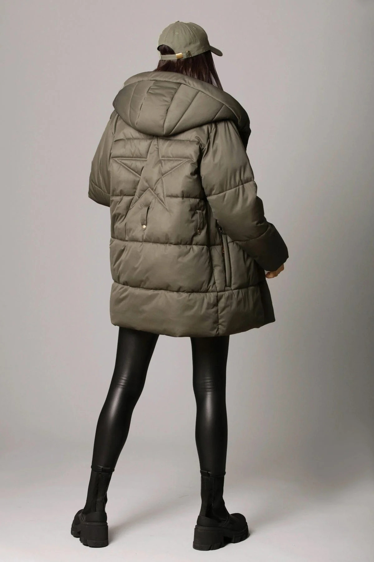 Star Quilted Thermalpuff™ Wrap Puffer Coat | Avec Les Files