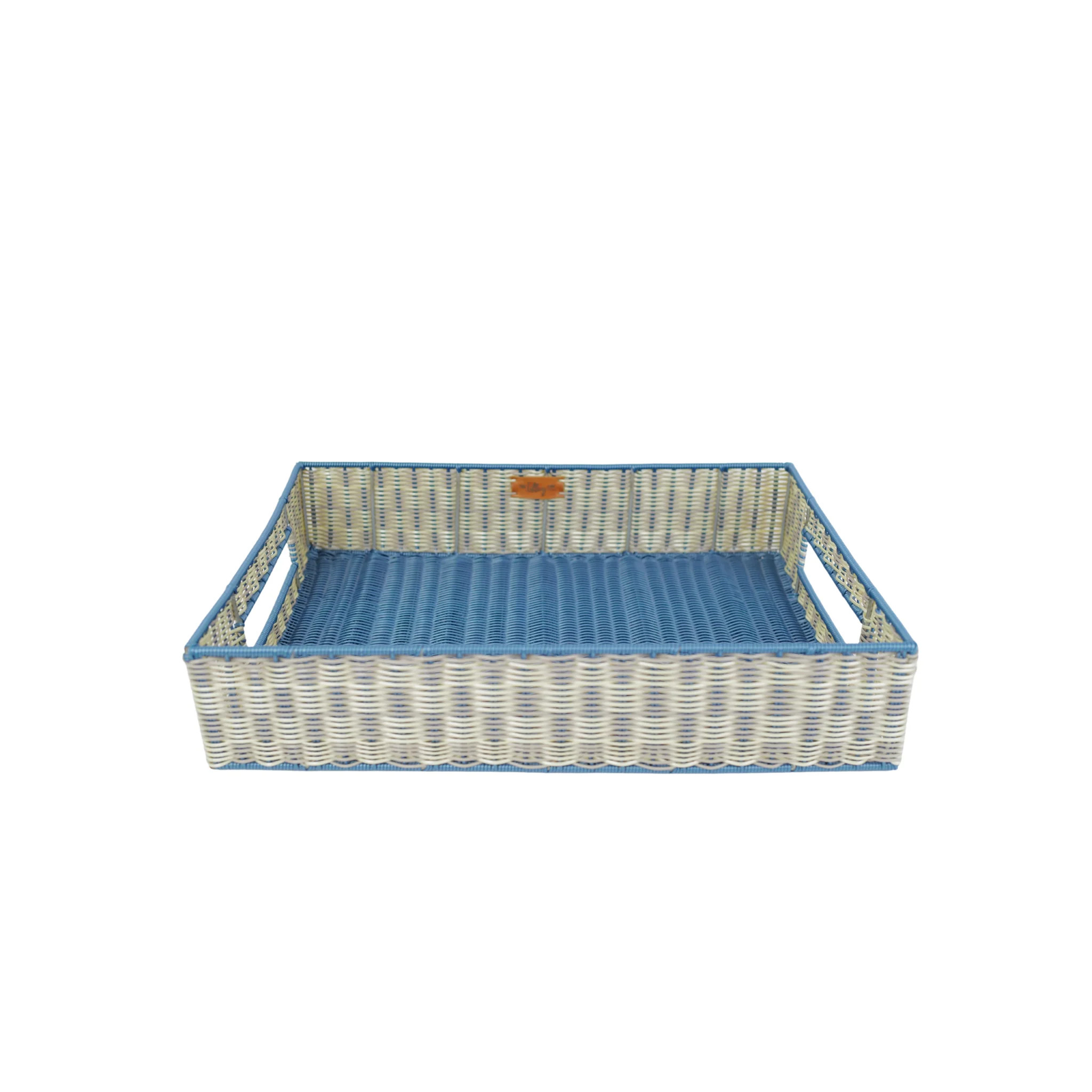 Woven Tray | Fog Blue/Putty/Pearl | The Lilley Line