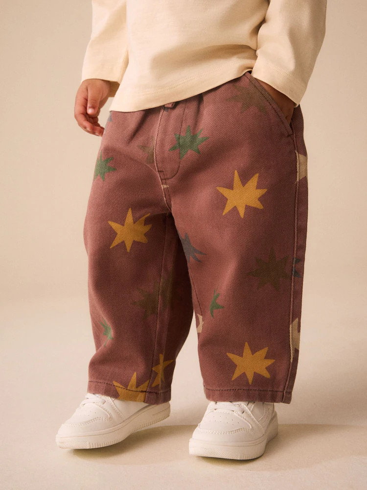 Multi Red Pull On Wide Trousers (3mths-7yrs) | Next AU