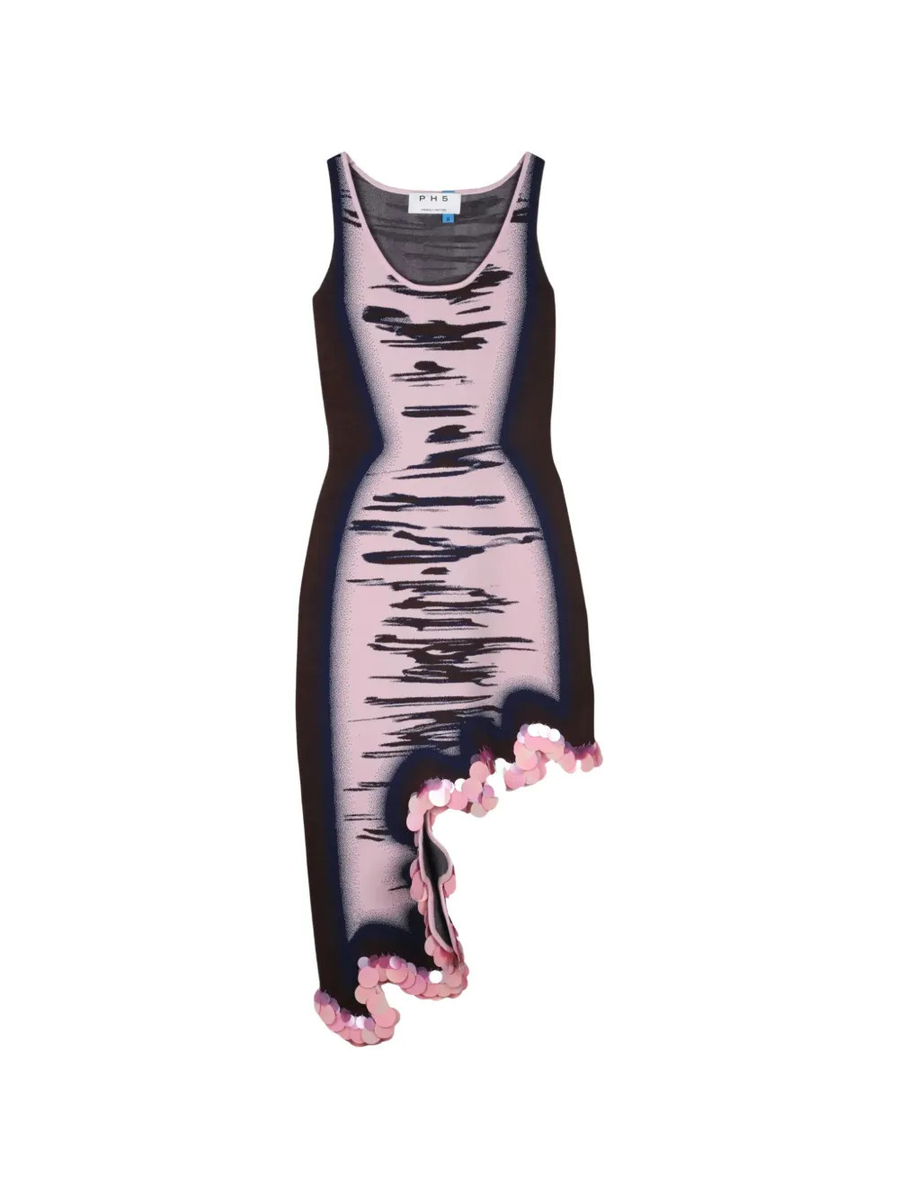 PH5 Robin sequin-embellished wavy dress - Pink | Farfetch Global