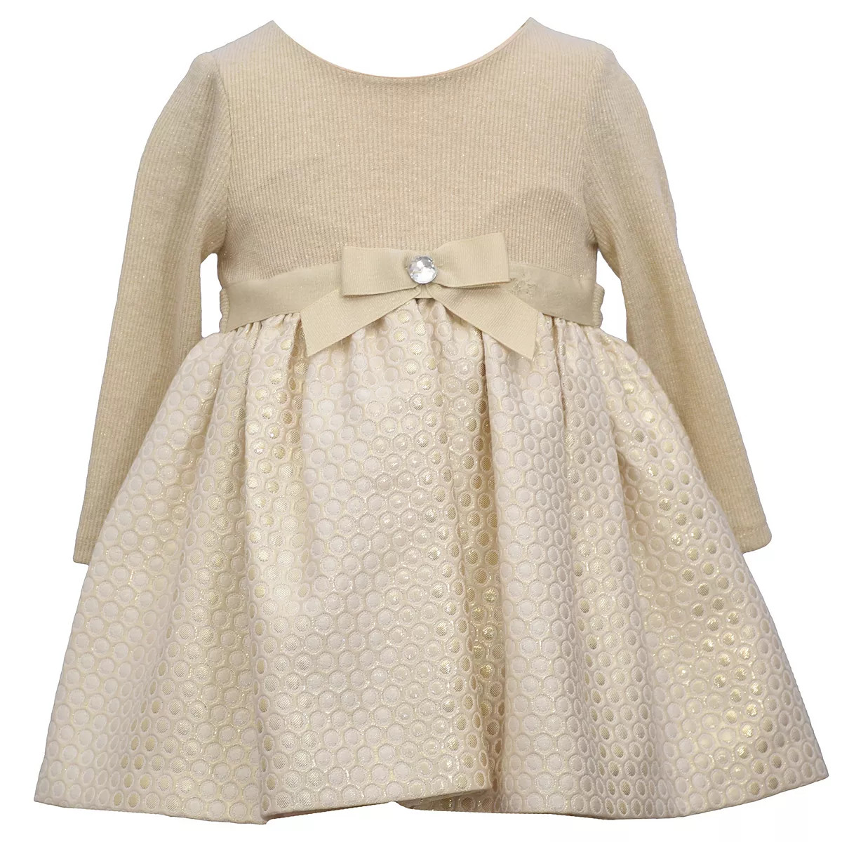 Toddler Girl Bonnie Jean Metallic Sweater Dress | Kohl's