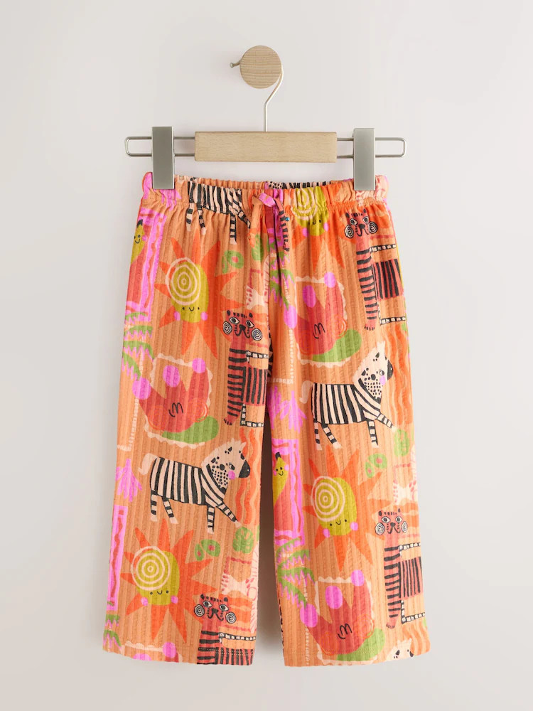 Orange Safari Wide Leg Trousers (3mths-7yrs) | Next US