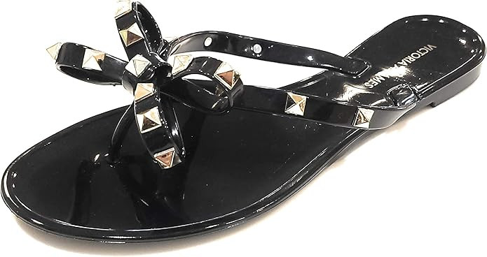 VICTORIA ADAMES Valencia Black Jelly Women Sandals | Amazon (US)