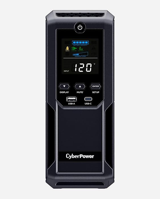 CyberPower CP1500AVRLCD3 Intelligent LCD UPS Battery Backup | Amazon (US)