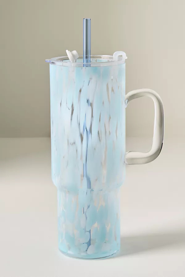 Confetti Glass Tumbler with Handle | Anthropologie (US)