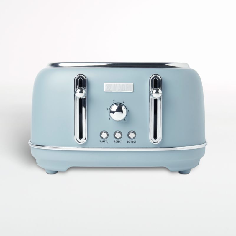 Haden Highclere Blue 4-Slice Toaster + Reviews | Crate and Barrel | Crate & Barrel