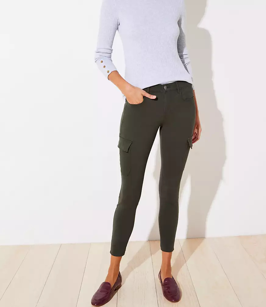 5 Pocket Sateen Cargo Leggings | LOFT