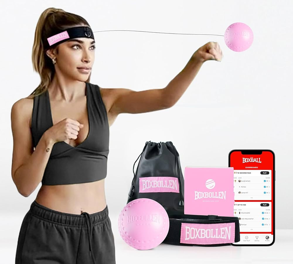 Boxbollen® Boxing Reflex Ball - Celebrity-Endorsed Home Workout Game - App-Connected Punch Count... | Amazon (US)