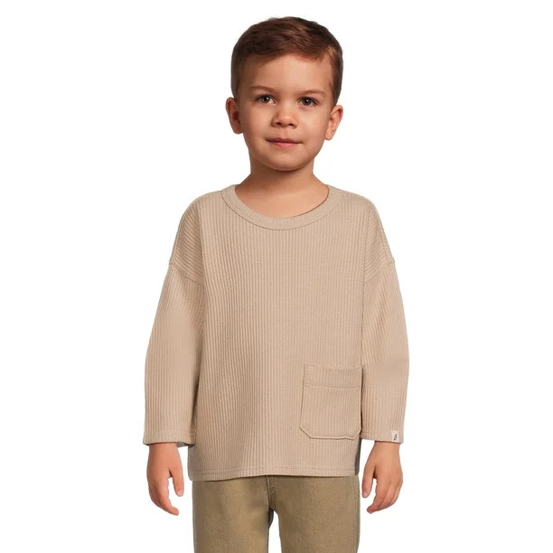 easy-peasy Toddler Boy Long Sleeve Boxy T-Shirt, Sizes 12 Months-5T | Walmart (US)