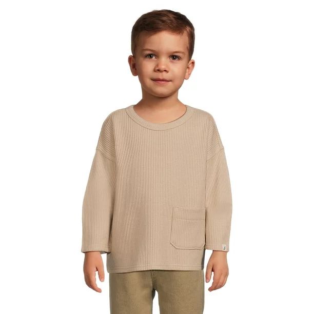 easy-peasy Toddler Boy Long Sleeve Boxy T-Shirt, Sizes 12 Months-5T | Walmart (US)