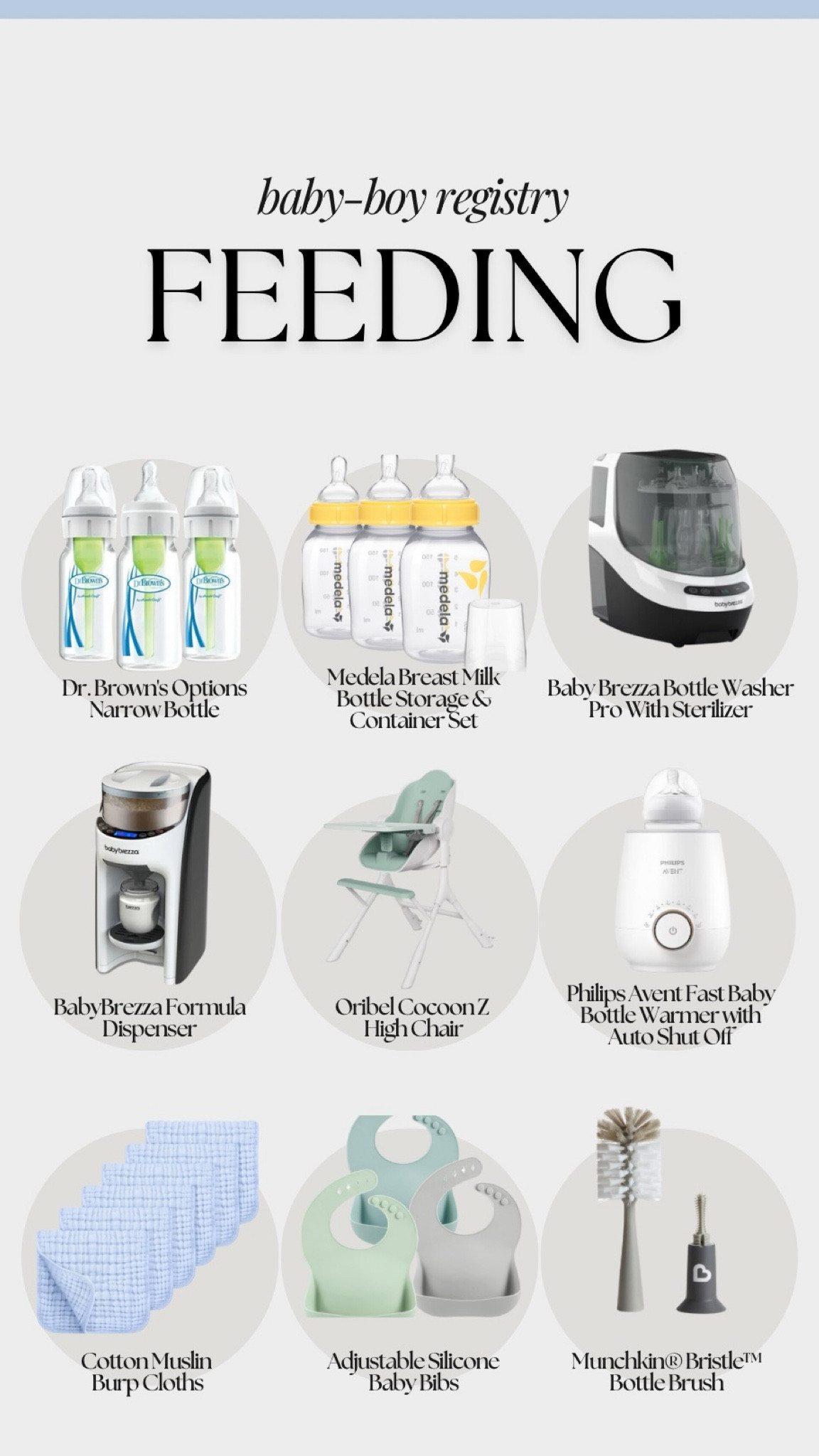 Baby-boy registry essentials for a first-time mom, feeding/bottling edition! 

#LTKBump #LTKBaby #LTKSaleAlert