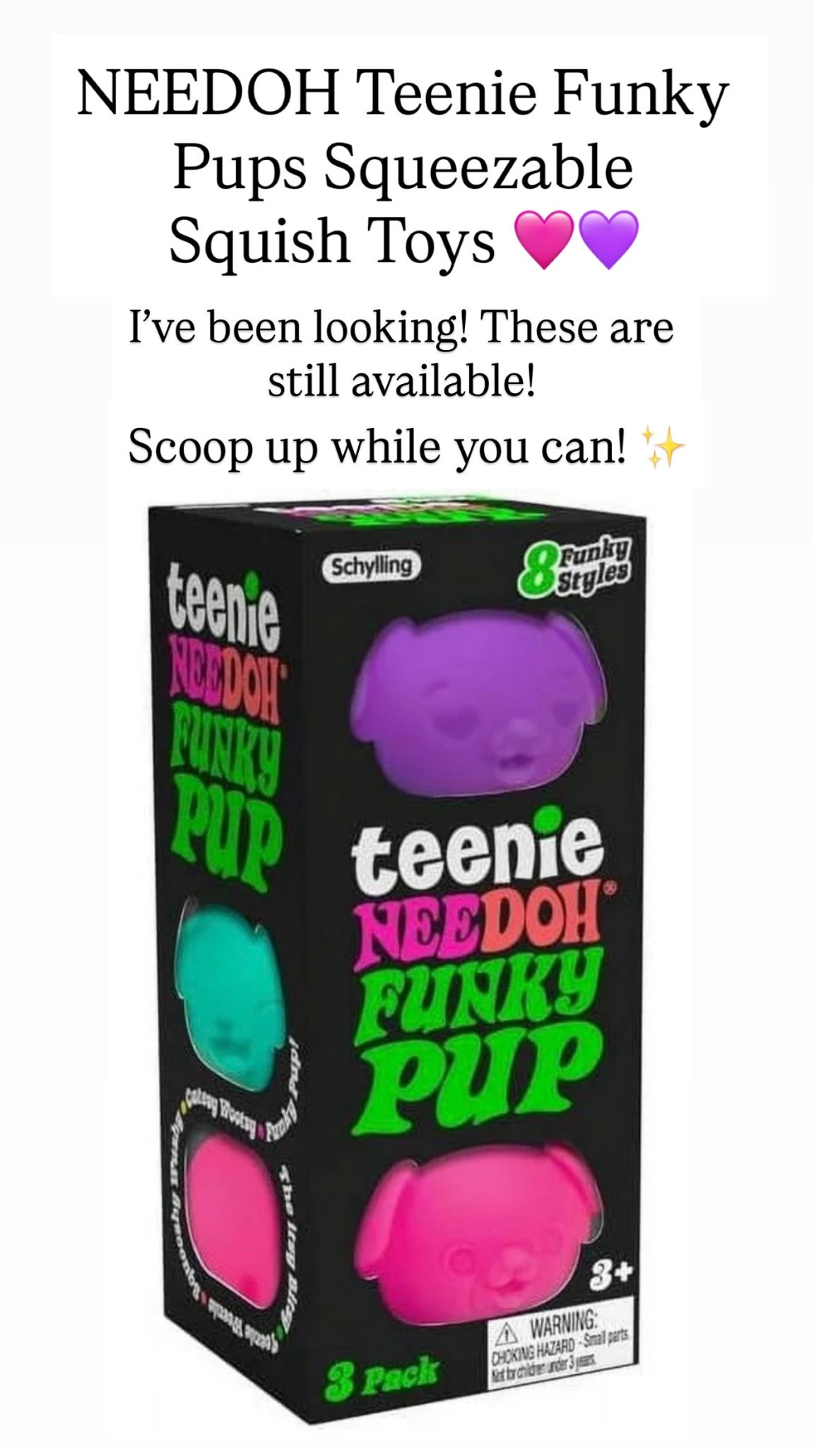 NeeDoh Teenie Funky Pups Stress Squeezable

#LTKKids