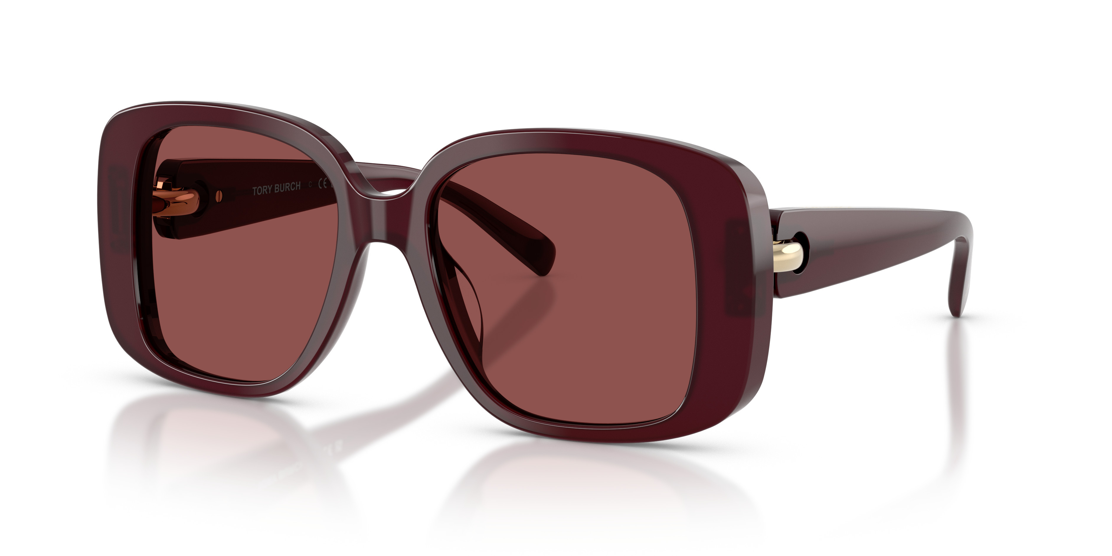 Tory Burch Unisex Ty7223u Opal Burgundy Size: | Glasses.com