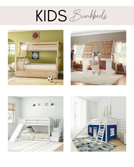 Kids bunk beds, kids bedroom furniture 

#LTKhome #LTKSeasonal #LTKkids