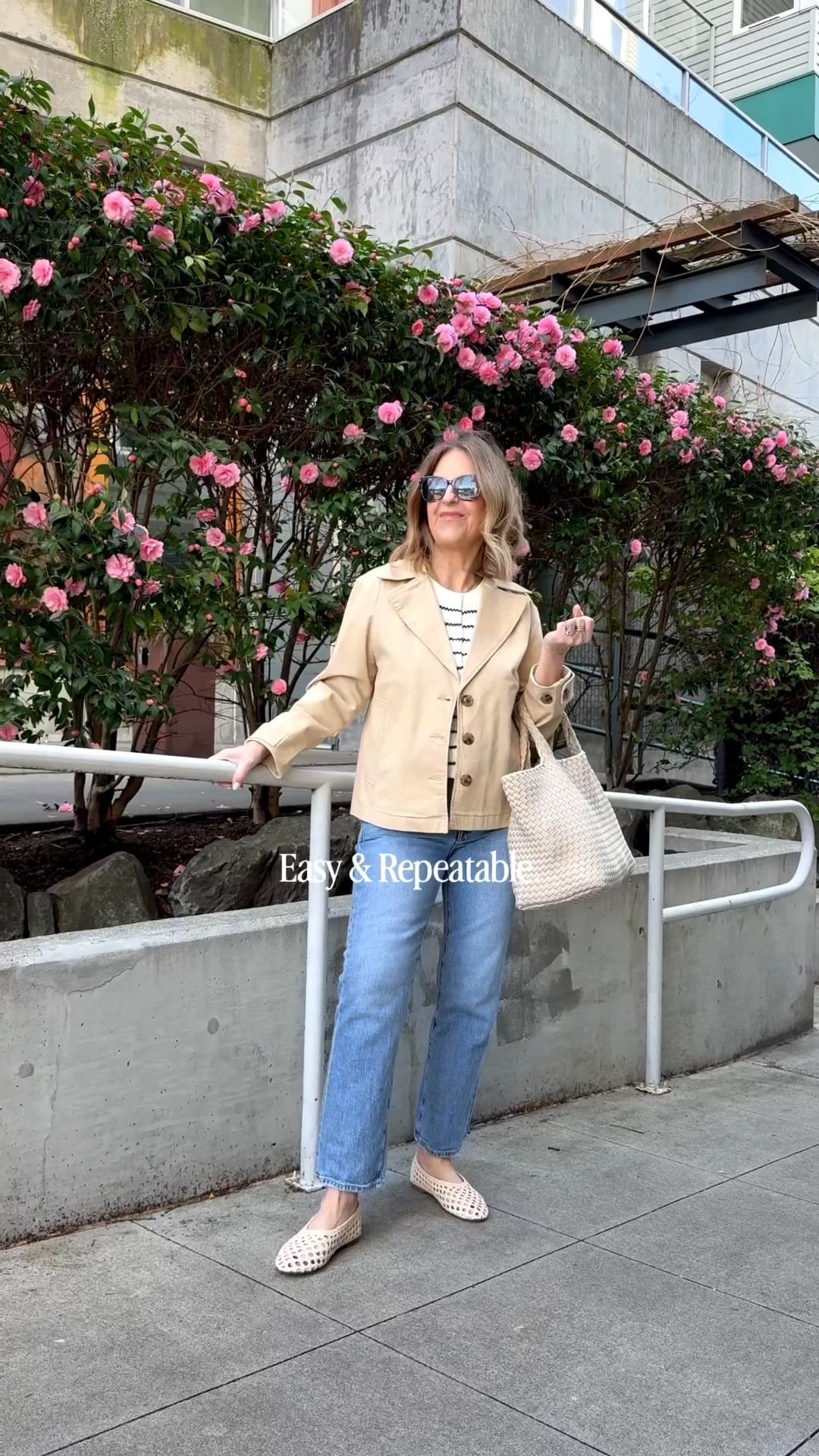 Try this casual chic outfit. 
I’m 66, and these are the kind of pieces I reach for when I want to feel cute and pulled together without overthinking it. 

Follow along for more easy, casual-chic outfits. I’d love to have you here! 

Top - on sale fits tts.
Jacket - runs big, size down.
Jeans run loose- if between sizes, for a trimmer fit, size down. 
Flats - I find they run tts (website reviews say they run big and wide. I did not find that at all). I wear a medium-width shoe. 


#LTKootd #LTKSaleAlert #LTKOver40