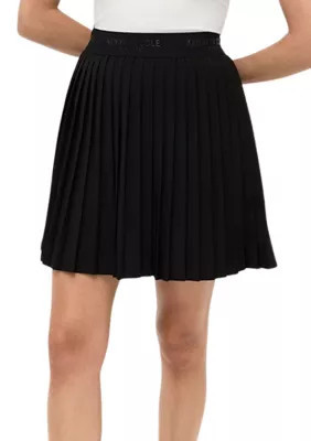 Kenneth Cole Women's Pleated Short Skirt, Black, Medium | Belk