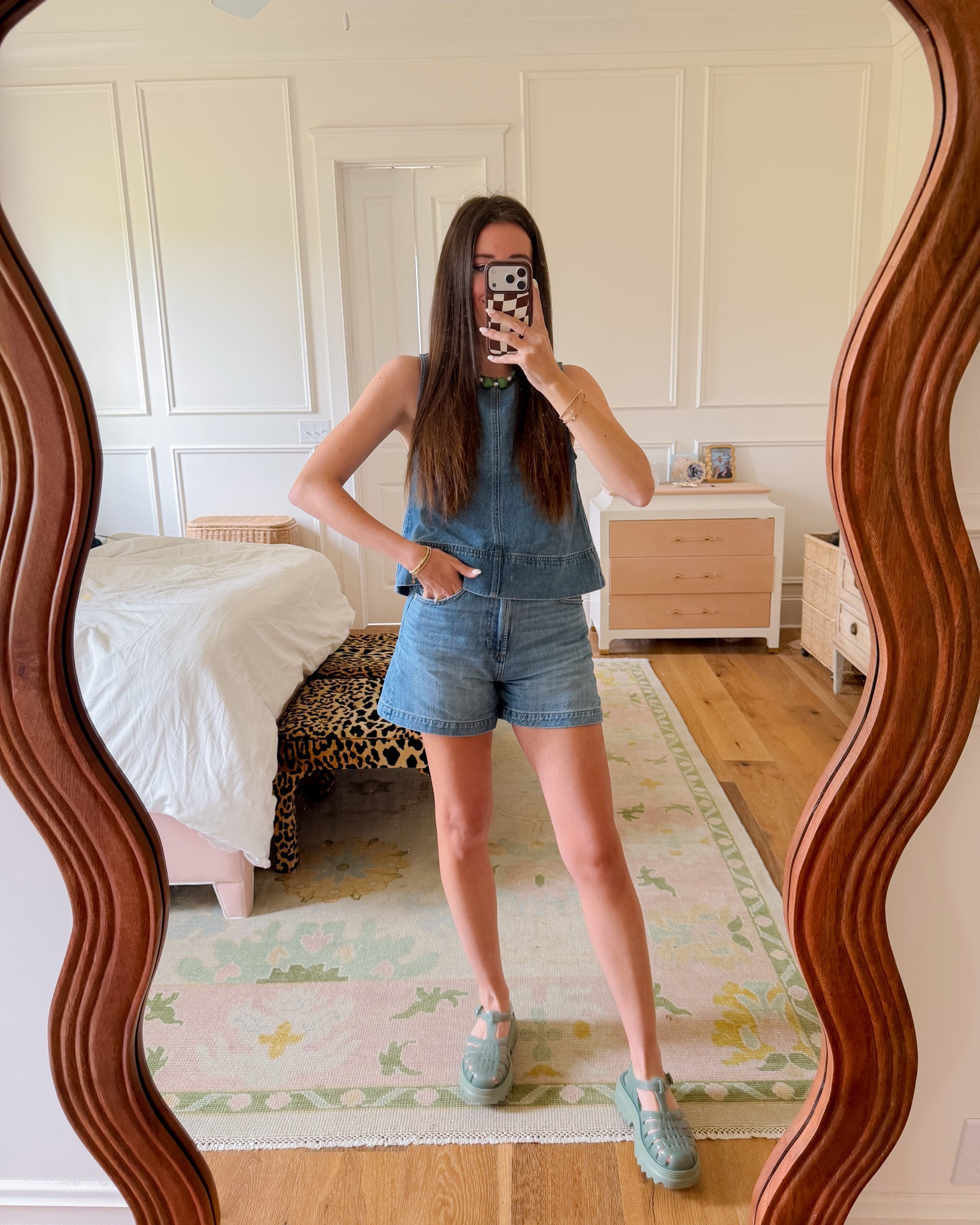 Ootd | denim set | Jean | jelly jellies

#LTKootd #LTKgrwm #LTKdayinmylife
