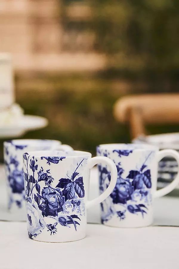 Abi Mugs, Set of 4 By Anthropologie in Blue Size S/4 mug/cu | Anthropologie (US)