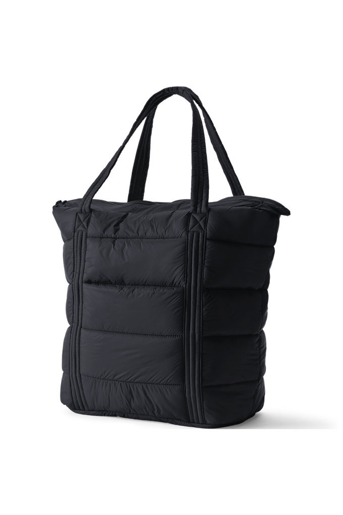 Wanderweight Ultralight Packable Weekender Tote Bag - Lands' End - Black | Lands' End (US)