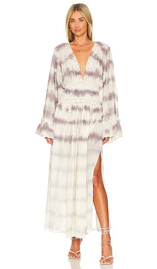 Axis Maxi Dress in Storm Haze Grey Tie Dye Jibarita | Revolve Clothing (Global)