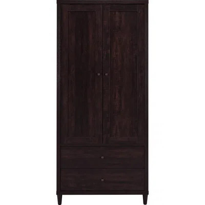 2 - Door Accent Cabinet With Drawers, Rustic Tobacco Finish, Engineered Wood Material, Transitional Decor For Home Dining And Living, 72.63h X 31w 15. | Wayfair North America