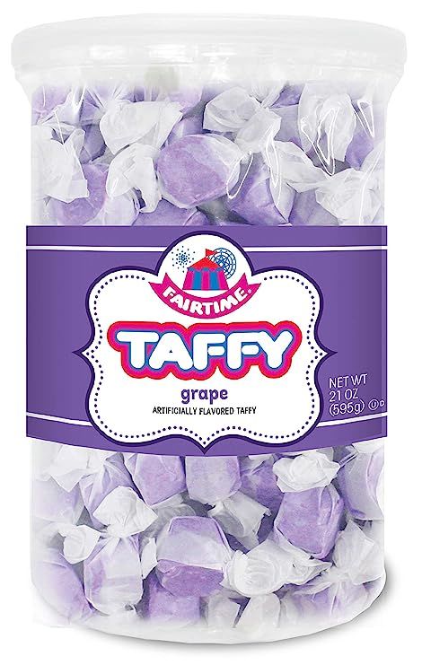 Adams & Brooks Fairtime Taffy – Bulk Purple Candy for Candy Buffets, Grape Taffy, Grape Candy, ... | Amazon (US)