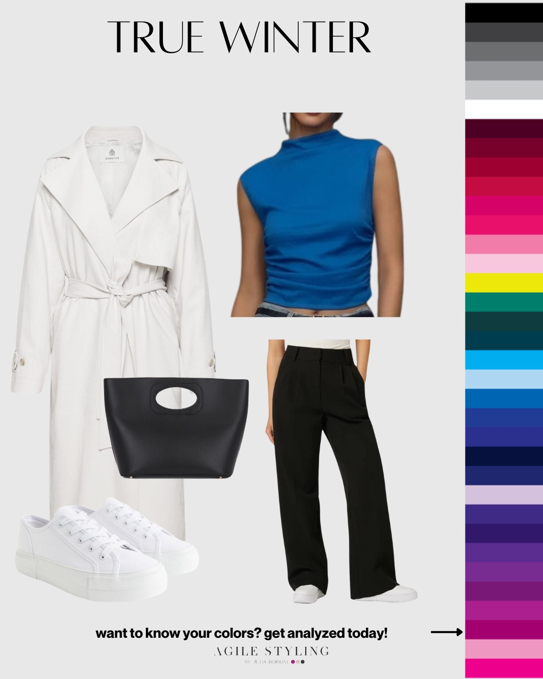 Run your errands looking & feeling your best by dressing within your color palette

True Winter | Weekend Casual

#LTKfindsunder100 #LTKSeasonal #LTKitbag