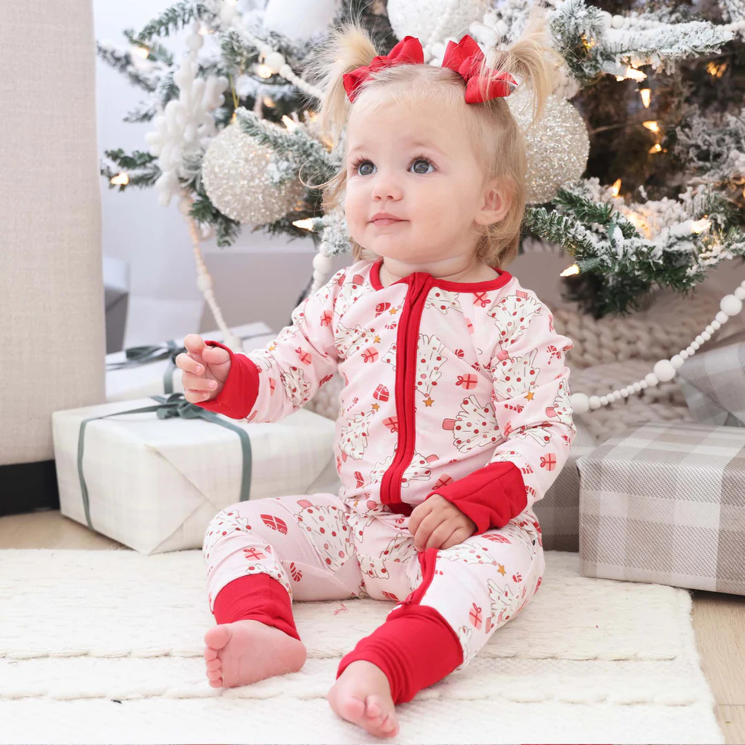 Very Merry Convertible Zip Romper | Pink | Caden Lane