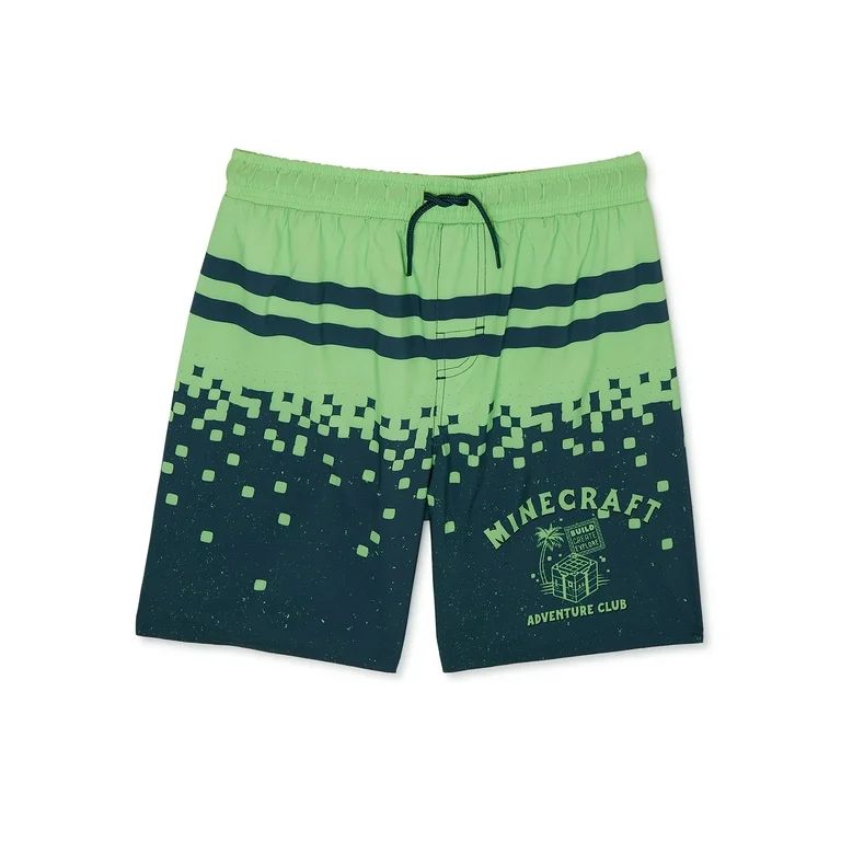 Minecraft Boys Swim Shorts, Sizes 4-16 | Walmart (US)
