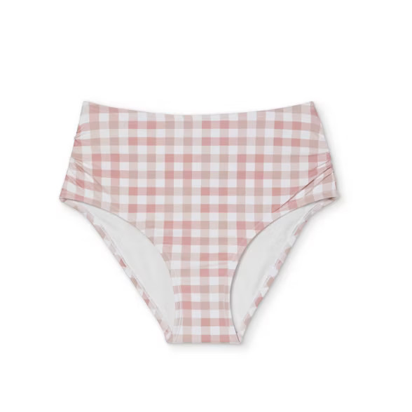 Women's High Leg High Waist Medium Coverage Bikini Bottom - Kona Sol™ Blush | Target