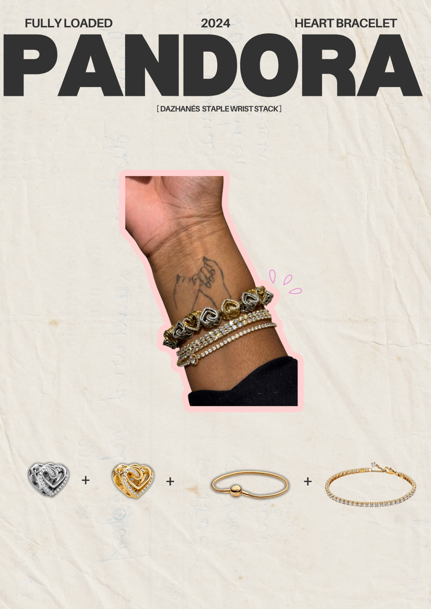 The ultimate wrist stack ( 16 charms makes a full heart bracelet) 

#LTKeurope #LTKGiftGuide