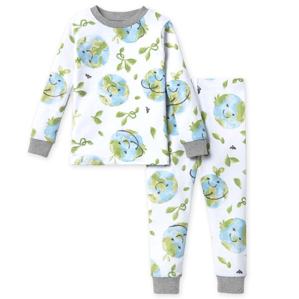 Happy Earth Organic Cotton Pajamas - 2 Toddler | Burts Bees Baby