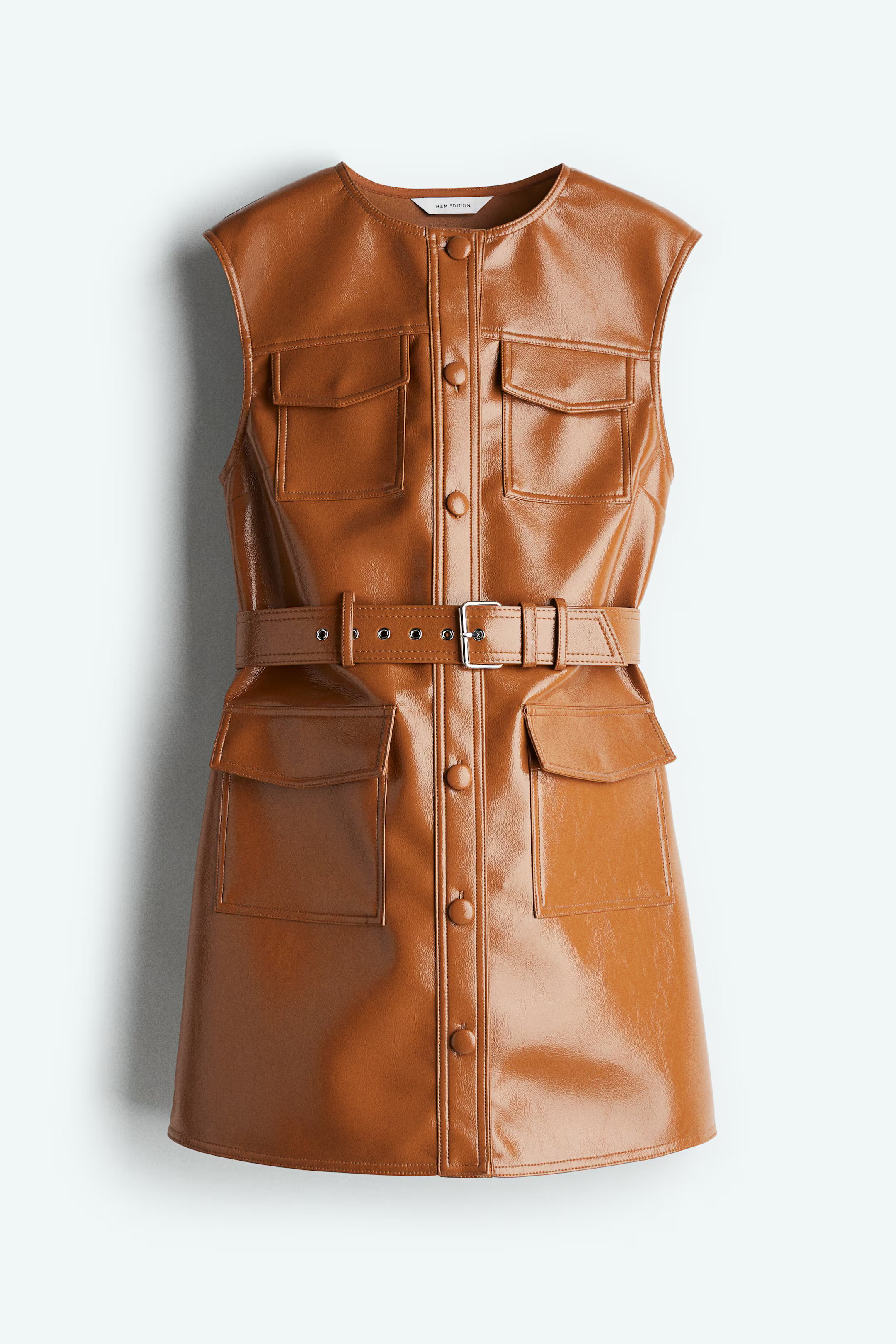 Coated cargo dress | H&M (UK, MY, IN, SG, PH, TW, HK)